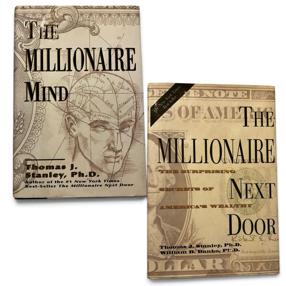 The Millionaire Mind + Millionaire Next Door Thomas J Stanley Wealth Book Set 2